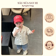 Jim shorts for school and play for children SS497 / Drunk milk worm