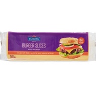 Emborg Dairylands Bega Burger Slices White Yellow 84pc. 1Kg Cheese Slice Keping Frozen Emborg