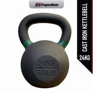 Gym 24kg Commercial Cast Iron Kettlebell Powder Coated Weight Strength Home Gym Fitness Sport Equipm