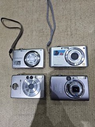 (數十年唔知價，自出合理價高者得) 有問題佳能Canon"IXUS 850IS"."IXUS V3". Panasonic"DMC-FS7". Nikon "COOLPIX S3000"數碼相機4部