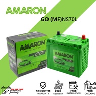 [ NS70 | NS70L | D26R | D26L ] Amaron Go | Car Battery Bateri Kereta | Nissan AD Resort Navara Sentra Sunny Chery Easter