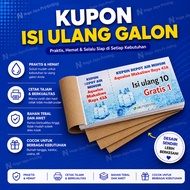 WATER GALLON REFILL COUPON REFILL DEPOT VOUCHER/