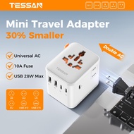 TESSAN Travel Adapter Universal Plug With 4 USB + Type C, International Travel Charger Korea ID TW
