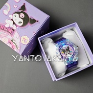 Kuromi Children's Watch Gift Set with Functional Flashing Lights