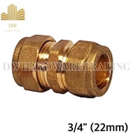 🔥Ready Stock🔥Copper Pipe Fitting Socket CxC / Water Pipe Fitting (15mm / 22mm / 28mm )