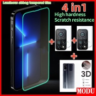 4 in 1 Luminous Tempered Glass Vivo Y02 Y16 Y35 Y77 Y02S Y22 Y15A Y55 Y50 Y30 Y20 Y20i Y12A Y12S Y17