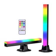 【JJL】-Ambience LED RGB Light Voice Atmosphere Light Kit TV Wall Computer Game Pickup Lamp Gaming Gam