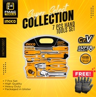 INGCO SUPER SELECT Hand Tools Set 7PCS/SET HKTH10807 + FREEBIES FMAC TOOLS
