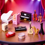 Miniature Cartoon Piano Decor - Whimsical DIY Desktop Ornament, Dollhouse Accessory, Creative Living