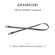 Grams(28) 15mm Leather Lanyard