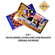 2 in 1 The Billionaire Jutaria Game / Dam Draughts (Original Big Board)