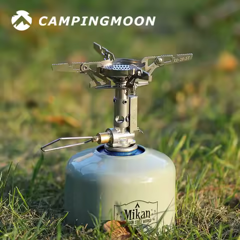 Steel Campingmoon XD-2F XD-2Ne Rocket Stove Stable Output 3000w Camping Gas Stove Portable Mini Cass