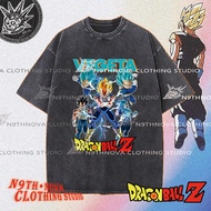 24h shipping N9THNOVA anime,Dragon Ball, Vegeta printed T-shirt, pure cotton washed T-shirt, unisex