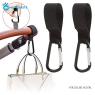 1PC Portable Adjustable Pram Wheelchair Carabiner Baby Stroller Hooks/ Multi-purpose Non-Slip Pushchair Shopping Hanger Clip Travelling Seat Accessory Supplies