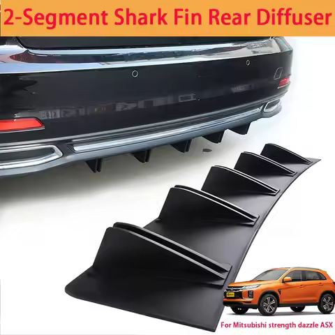 For Mitsubishi strength dazzle ASX Shark Fin Rear Diffuser Split Chassis Spoiler Auto Aerodynamic Pa