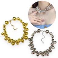 Darren Metallic Beads Collar Necklace