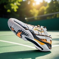 รองเท้าแบดมินตัน Li Ning รุ่น Ace ลำลอง ระบายอากาศได้ดี ส่วนบนเป็นยาง รองเท้าแข่งขันกีฬา รองเท้าแบดม