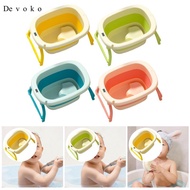 [Devoko] Foldable Baby Bath Tub Thermometer 64x45x33cm with No Slip Feet Baby Bathtub