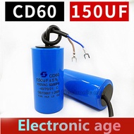 CD60มอเตอร์ Capacitor เริ่มต้น150MFD 150Uf 250VAC สำหรับมอเตอร์กระแสตรงคอมเพรสเซอร์ฯลฯ