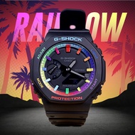 G Shock Original GA2100 GA Rainbow G Shock Tmj Black Custom Watch Men Jam G Shock Lelaki Jam Tangan Perempuan Original