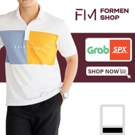 Men's polo shirt, youthful, elegant style, matching chest COUNT - FORMEN SHOP - FMPS187