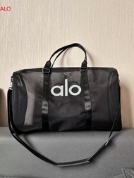 【New】 A Alo Yoa Transparent Mesh Bag Luggage Bag Yoga Fitness Bag Sports Womens Bag Outdoor Fitness 