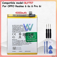 BLP757 for OPPO Realme 6 6s 6 Pro 6i Mobile Phone Battery + Tools