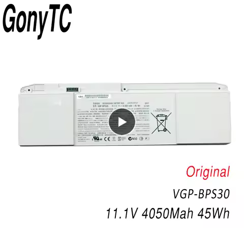 VGP-BPS30 BPS30 11.1V 45wh 4050mAh Laptop Battery For Sony SVT-11 SVT-13 T11 T13 SVT-1111M1E/S VT131