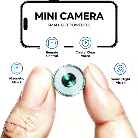 B6 Mini WiFi Camera,4K HD Small Nanny Cam with Infrared Night Vision, Smart Motion Detection Alert P