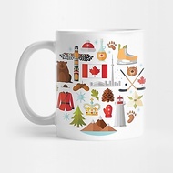 Canada travel symbals - Canada Travel Tea Mug