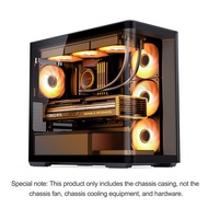 Jonsbo D300 Case Seaview Room ITX Panoramic Side Transparency Without Pillars Computer Chassis 360Wa