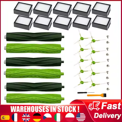 Hepa Filter Side Brush For iRobot Roomba I7 I7+ I6 I8 I3 J7 Plus E5 E7 E&I Series Vacuums Cleaner Du