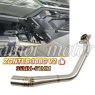ZONTES 368G V2 Exhaust Manifold 35MM-51MM Ekzos Muffler Pipe Muffler Piping