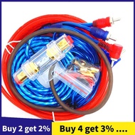 1500W Audio Speakers Wiring Kit 8GA Car Subwoofer Cable 60 AMP Fuse Holder Speaker Installation Wire