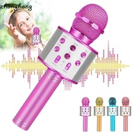 ZHANGHONG Wireless Karaoke Microphone, Portable With Speaker Voice Changing Microphone, Durable Reve