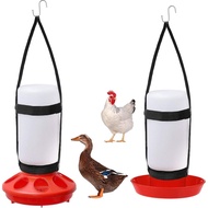 2 Pek Kit Pemberi Makan dan Penyiram Anak Ayam 1L Pemberi Makan Anak Ayam dan Penyiram Air Anak Ayam