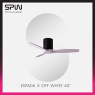 SPIN Espada (Off White Wood Blades) (43inch / 52inch / 60inch) Ceiling Fan