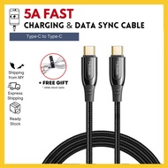 [ORIGINAL] Mcdodo Cable Type C To Type C Cable PD 100W 5A Fast Charging Super Charge Data Sync Cable 1.2 Meter