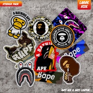 Distro brand stickers BATHING APE stickers bape stickers waterproof sticker