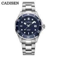 Cadisen Men's Mechanical Watches SEIKO NH35A Movement Automatic Watch For Men Sapphire Crystal 100M Waterproof Dive Wristwatch
