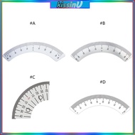 Upgraded  Steel Protractor Angles Ruler Gauges 45 Degree ArcShape Gauges
