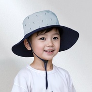 貝柔UPF50+透氣遮陽漁夫帽-鯊魚