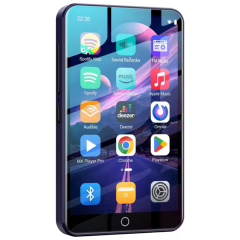 80GB（16GB+64GB） MP3 Player with Bluetooth and WiFi, Android MP3 & MP4 Players with 4" Touchscreen an