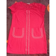 Dress That Can Be Worn To Cover The Stomach Bust 23 Inches Or Outside 46 Label 5xl Length 91 Cm.