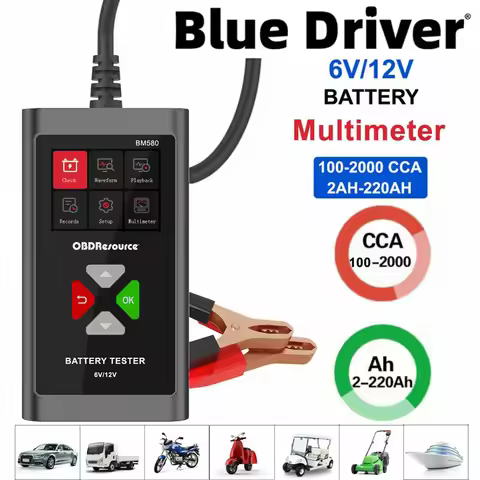 Car Battery Tester 6V 12V 100-2000 CCA Automotive Battery Tester Analyzer Battery Analyzer System Te