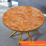 Dining Table round Table Mild Luxury Marble Hot Pot Large round Table Household Dining Tables and Chairs Set round Foldi
