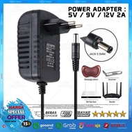 Universal DC - 5V 2 Ampere Power Adapter 9V 2A/ 12V 2 Ampere/ for CCTV Router WiFi LED Speaker 