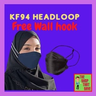 1 pack (10 pcs) KF94 Disposable Adult Headloop 3d Facemask 4 Layer 4Ply Head Loop KF94 Face Mask Pel