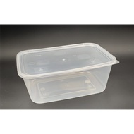 1500ml Rectangular Container with Lid [ 50sets± ] Plastic Disposable Food Box Bekas Makanan Durian -