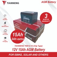 mountaineering ☚TIANNENG EBIKE BATTERY 12V 15AH (CHILWEE 6-DZF-12 EQUIVALENT) - 3 MONTHS WARRANTY - 